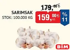SARIMSAK KG fiyat ve kampanya bilgisi
